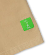 Vast Tonal Quarter Sleeve Tee - Tan