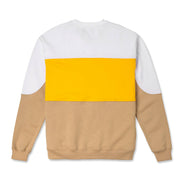 Vast Color Block Crewneck - Yellow/Tan