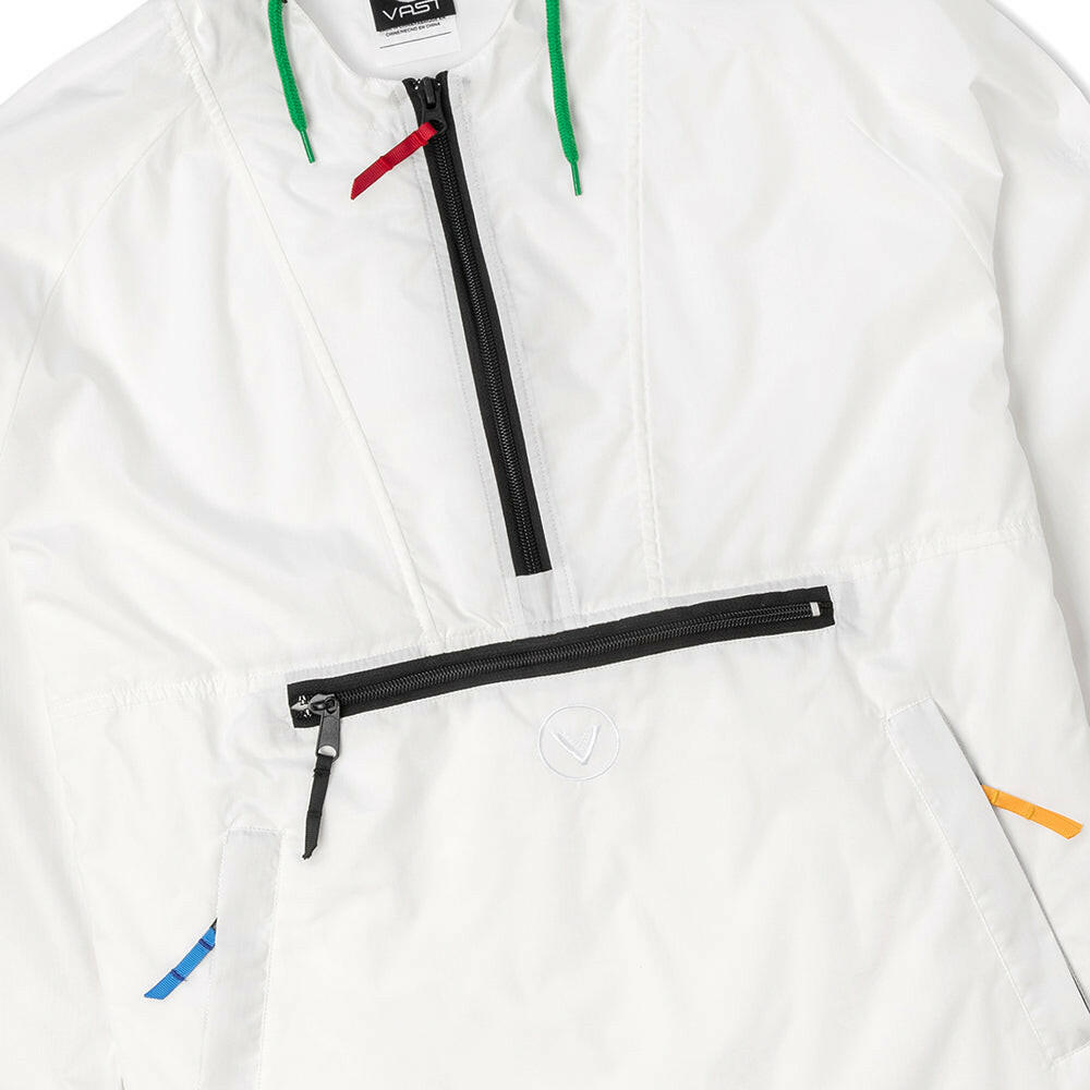 VAST 簡約白防潑水防風外套