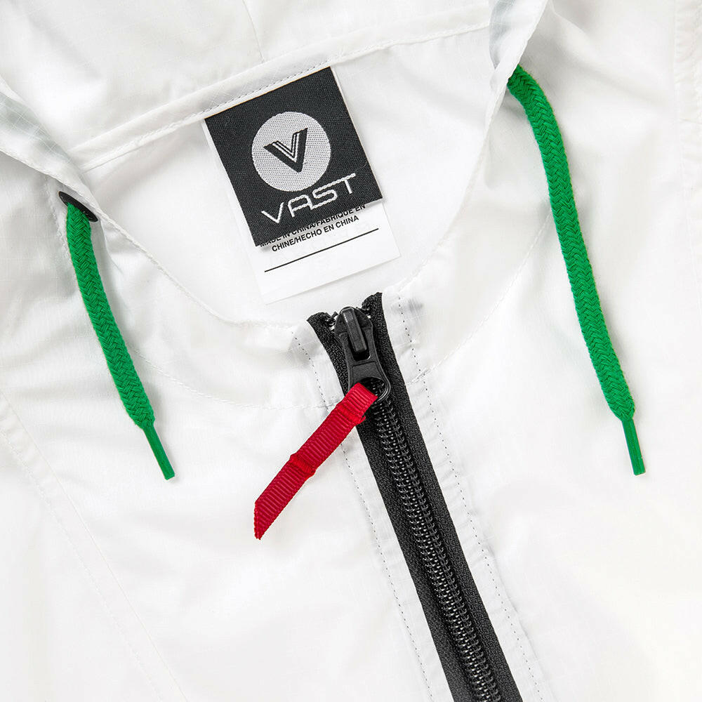 VAST 簡約白防潑水防風外套
