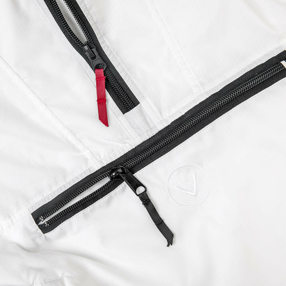 VAST 簡約白防潑水防風外套