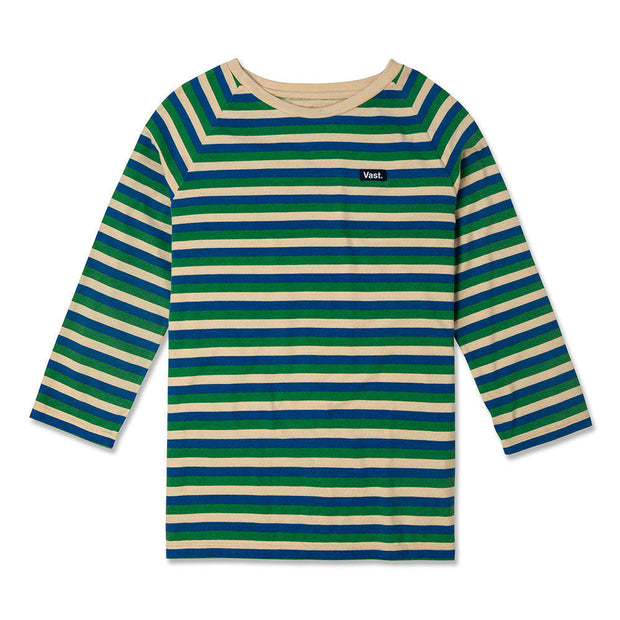 Vast Stripe Quarter Sleeve Tee