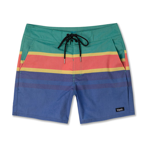 VAST Irie Stripes Boardshorts 復古短版衝浪褲