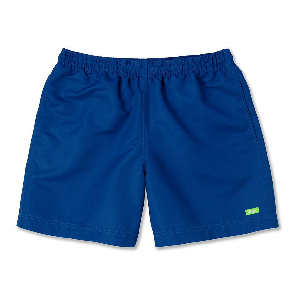 VAST Royal Volley Shorts 綁繩海灘褲配有彈性腰帶和抽繩設計，確保穿著穩固貼合。