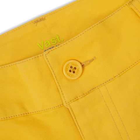 VAST Walkshorts - Yellow 棉質休閒短褲