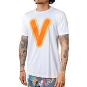 Vast Bubble "V" Tee - White