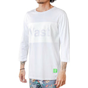 Vast Tonal Quarter Sleeve Tee - White