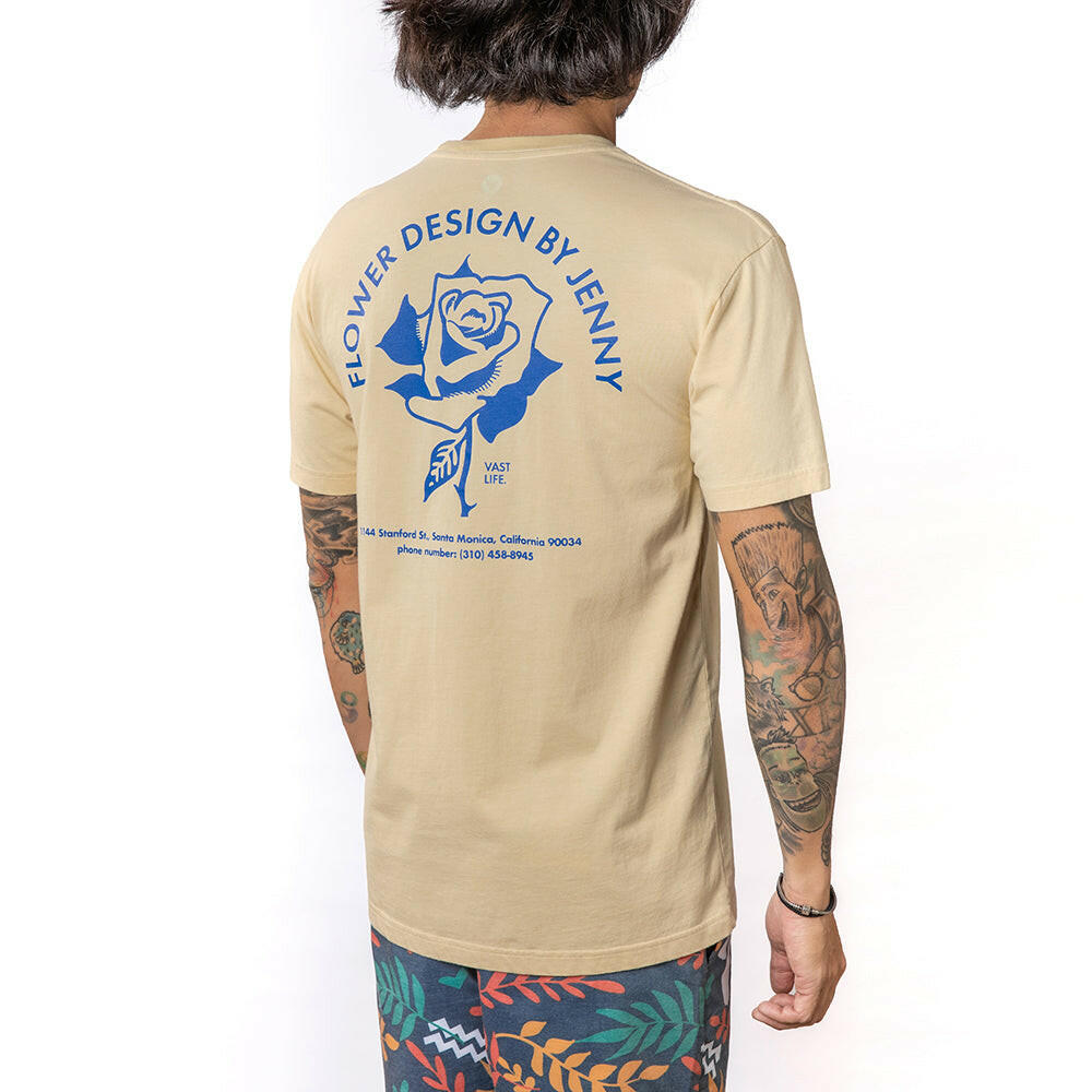 VAST Flower Shop Tee - Tan 短袖上衣