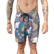 VAST Tropical Elements Boardshorts 復古短版衝浪褲