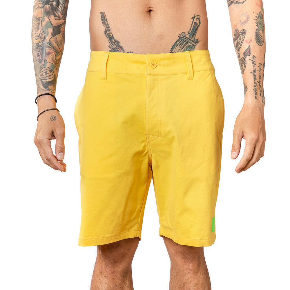 VAST Walkshorts - Yellow 棉質休閒短褲