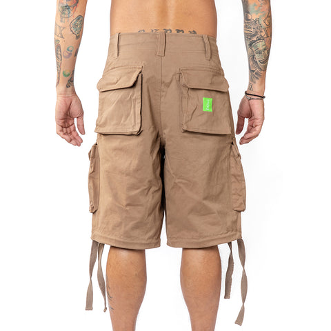 Vast Military Cargo Shorts - Tan