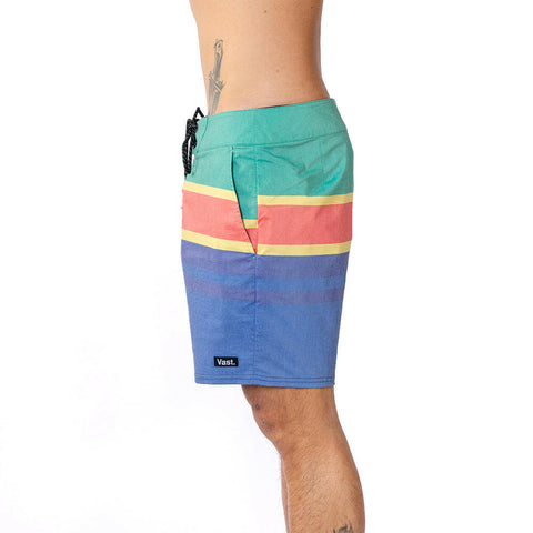 VAST Irie Stripes Boardshorts 復古短版衝浪褲