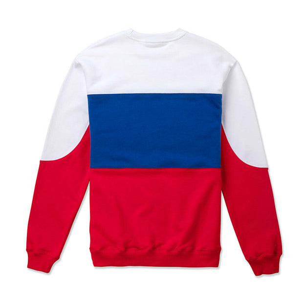 Vast Color Block Crewneck - Blue/Red