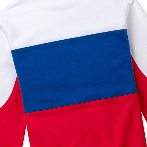 Vast Color Block Crewneck - Blue/Red