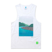 Vast River Tank Top - White