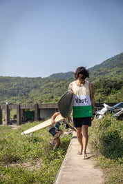 VAST 拼色系列坦克背心 綠/茶