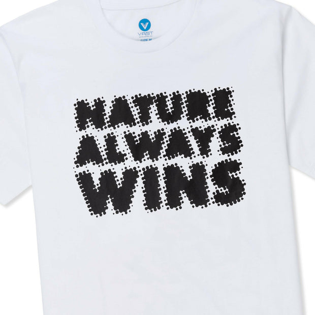 Vast Naw Blur Tee Nature Always Wins - White 短袖T恤