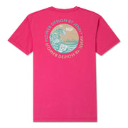 Rose Wave Tee - Vintage Fuchsia