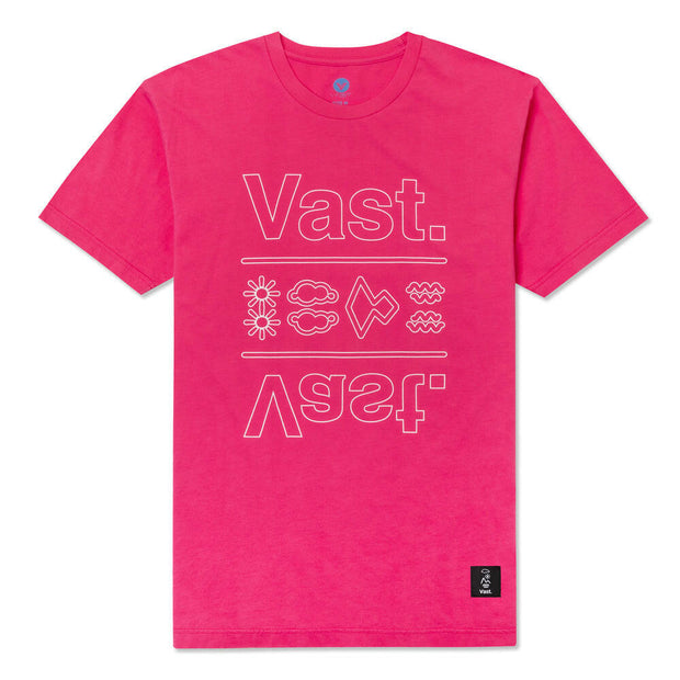Vast Mirror Tee - Vintage Fuchsia 短袖T恤