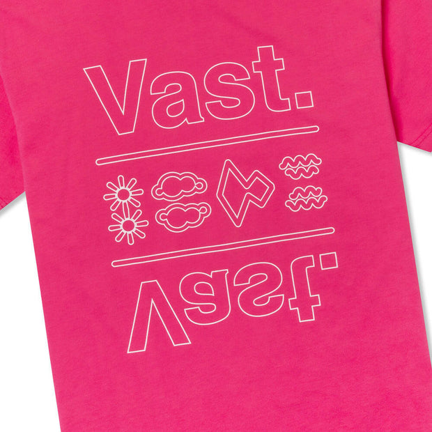 Vast Mirror Tee - Vintage Fuchsia 短袖T恤