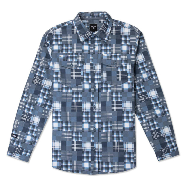 Vast Abstract Plaid long sleeve shirt