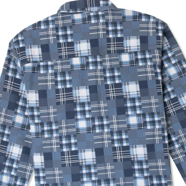 Vast Abstract Plaid long sleeve shirt