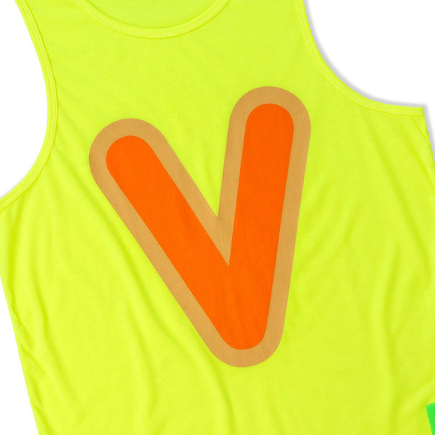 Vast Bubble "V" Tank Top - Yellow
