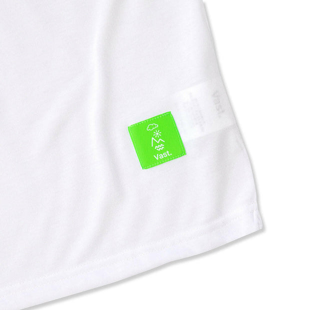 Vast Bubble "V" Tank Top - White