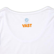 Vast Bubble "V" Tank Top - White