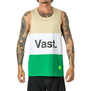 Vast Color Block Tank - Tan