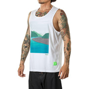 Vast River Tank Top - White