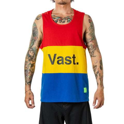 Vast Color Block Tank - Red