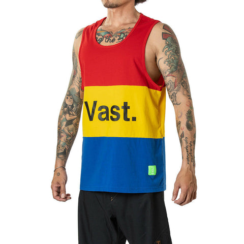 Vast Color Block Tank - Red