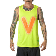 Vast Bubble "V" Tank Top - Yellow