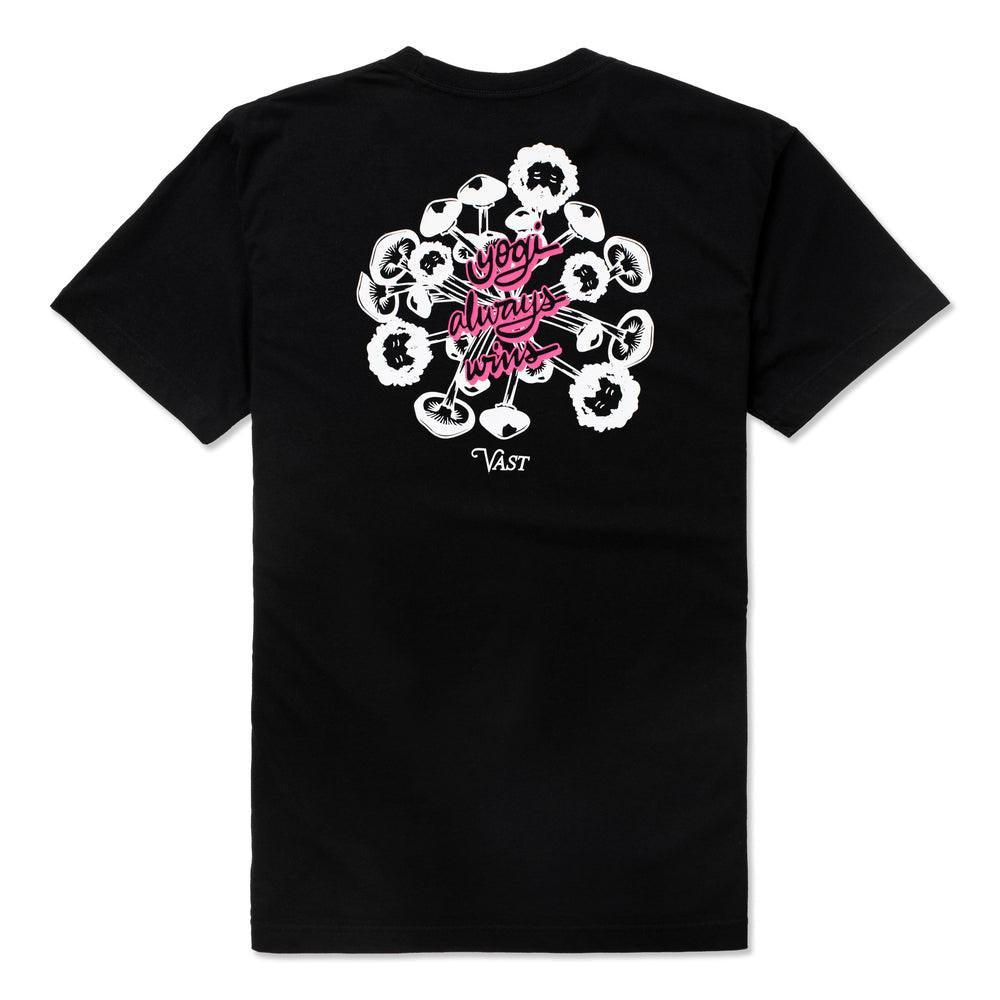 Vast Yogi Mushroom Tee - Black