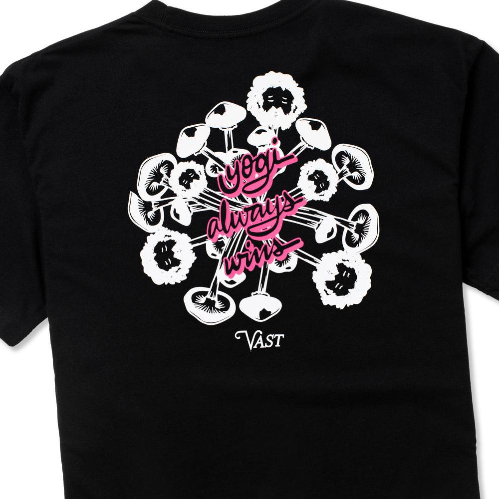Vast Yogi Mushroom Tee - Black