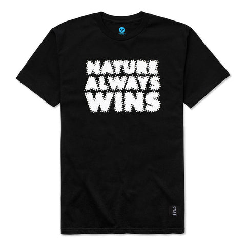 Vast Naw Blur Tee Nature Always Wins - Black 短袖T恤