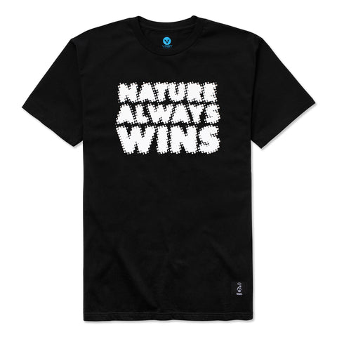 Vast Naw Blur Tee Nature Always Wins - Black 短袖T恤
