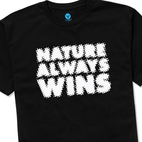 Vast Naw Blur Tee Nature Always Wins - Black 短袖T恤