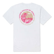 Vast Rose Wave Tee - White