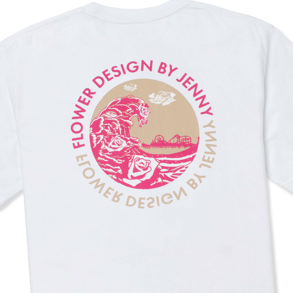 Vast Rose Wave Tee - White
