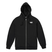 Vast Tag Zip Hoodie - Black