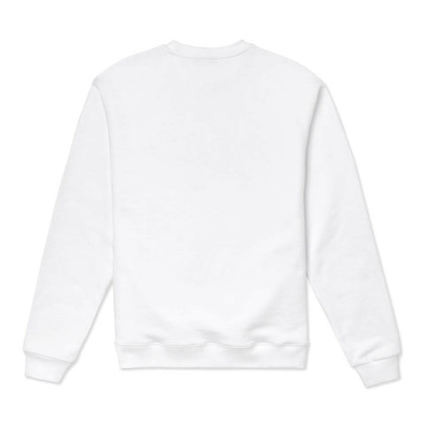 Vast Chenille Script Crewneck Shirt - White