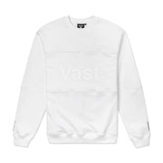 Vast Color Block Crewneck Sweatshirt - White