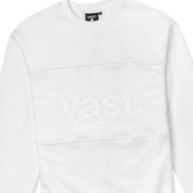 Vast Color Block Crewneck Sweatshirt - White 長袖大學T