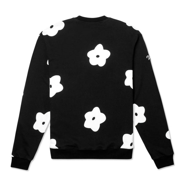 Vast Flower Patch Crewneck Sweatshirt - Black 長袖大學T