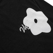 VAST 經典櫻花花卉 長袖上衣 - 黑