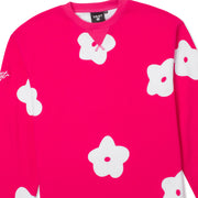 Vast Flower Patch Crewneck Sweatshirt - Vintage Fuchsia 長袖大學T