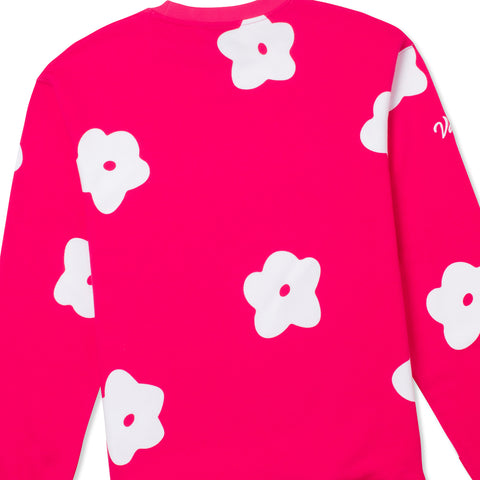 Vast Flower Patch Crewneck Sweatshirt - Vintage Fuchsia 長袖大學T