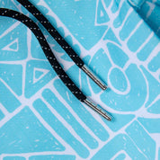 VAST 非洲幾何圖騰復古短版衝浪褲- 天空藍